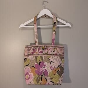 Vera Bradley Tote Floral Abstract Library School Vacation Beach Day